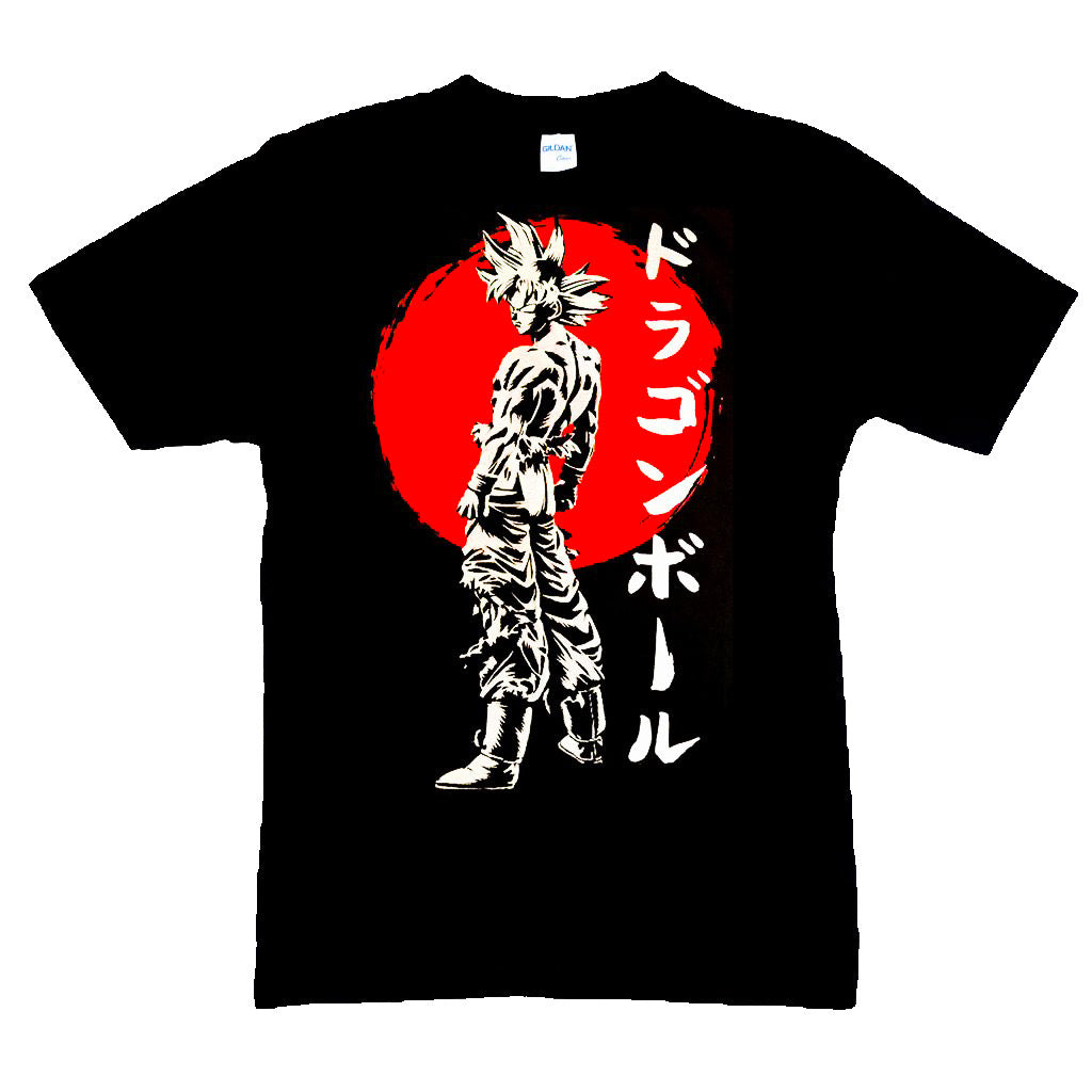 Anime- DragonballZ-Red Sun-Black T Shirt-The Cap Dudes