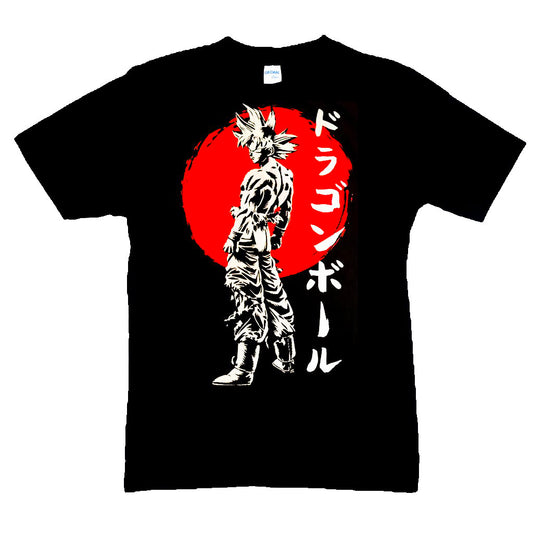 Anime- DragonballZ-Red Sun-Black T Shirt-The Cap Dudes