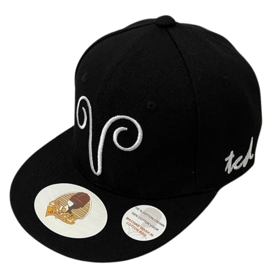 Aries Horoscope Black Baseball Hat - The Cap Dudes - Front View