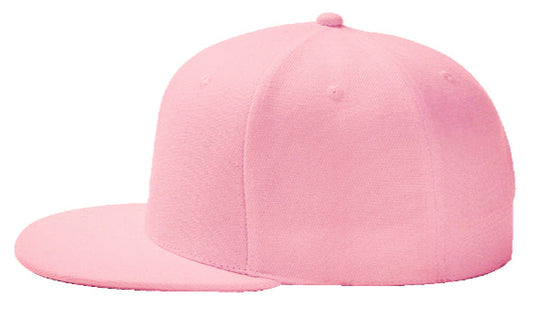 Baby Pink Baseball Hat - Double Snapback 9Fifty Style - The Cap Dudes - Side View