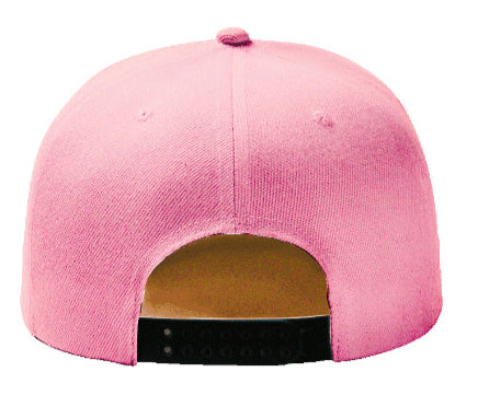 Baby Pink Baseball Hat - Double Snapback 9Fifty Style - The Cap Dudes - Back View