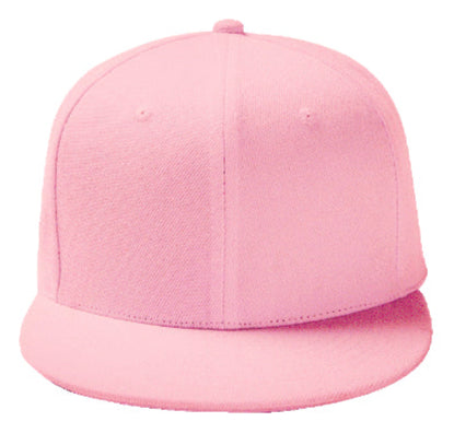 Baby Pink Baseball Hat - Double Snapback 9Fifty Style - The Cap Dudes - Front View