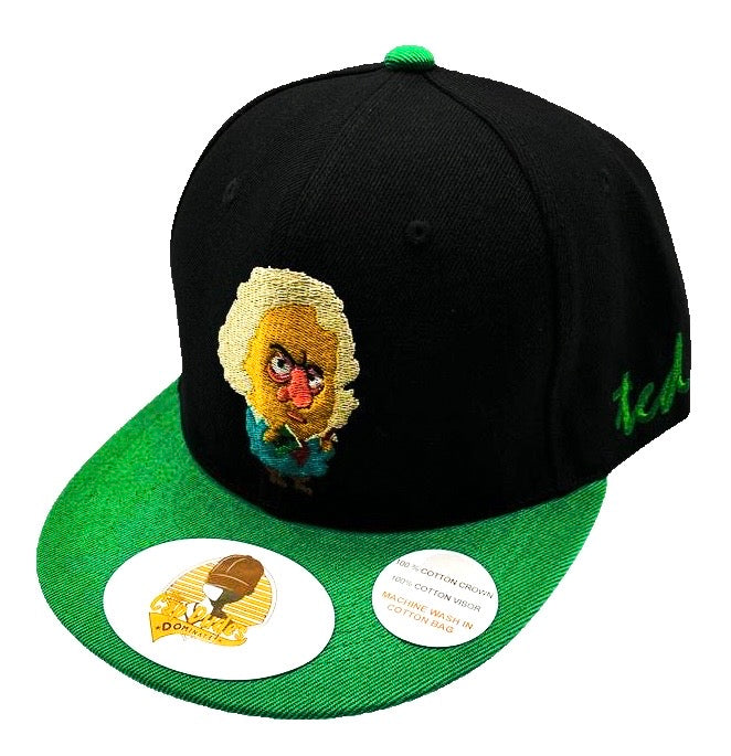 Bach Black and Green Baseball Hat - The Cap Dudes