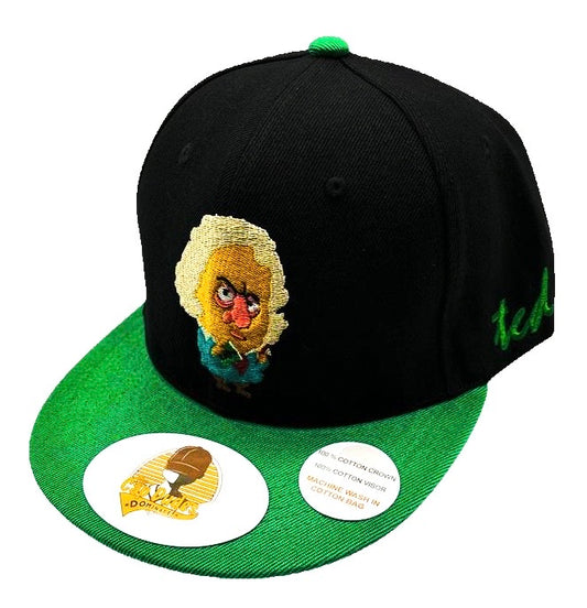 Bach Black and Green Baseball Hat - The Cap Dudes