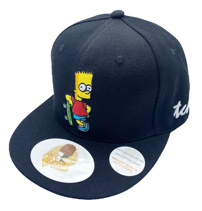 Bart Simpson Black Baseball Hat - The Cap Dudes