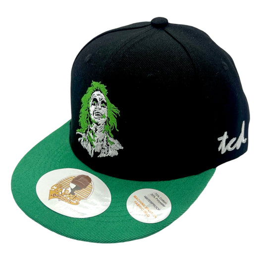 Beetlejuice Black and Green Baseball Hat - The Cap Dudes