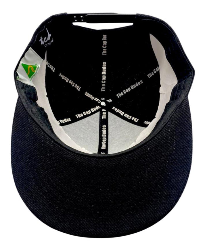 Black Baseball Cap - Under Brim - The Cap Dudes