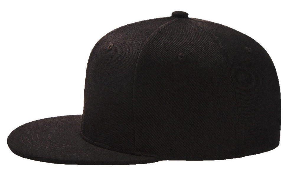 Black Baseball Hat - Double Snapback 9Fifty Style - The Cap Dudes - Side View