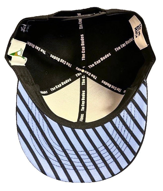 Blue Bow Tie Baseball Hat - Under Brim - The Cap Dudes