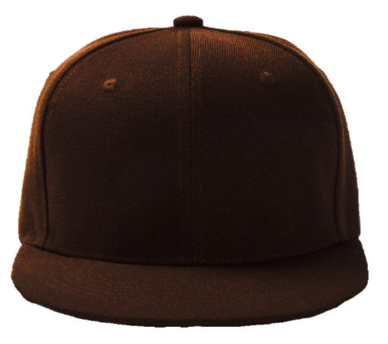 Brown Baseball Hat - Double Snapback 9Fifty Style - The Cap Dudes - Front View
