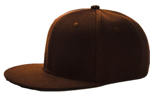 Brown Baseball Hat - Double Snapback 9Fifty Style - The Cap Dudes - Side Angled View