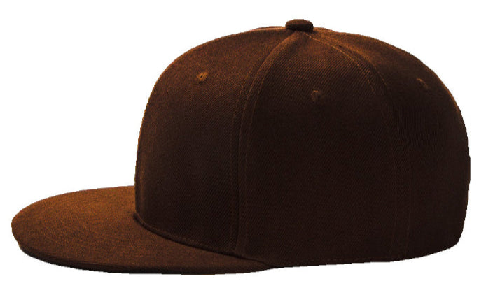 Brown Baseball Hat - Double Snapback 9Fifty Style - The Cap Dudes - Side View