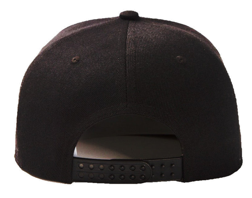 Bruce Dickinson Black Baseball Hat - Snapback Adjustable - The Cap Dudes - Back View