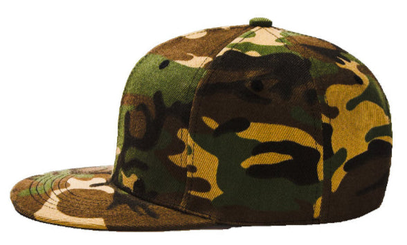 Camo Baseball Hat - Double Snapback 9Fifty Style - The Cap Dudes - Side View