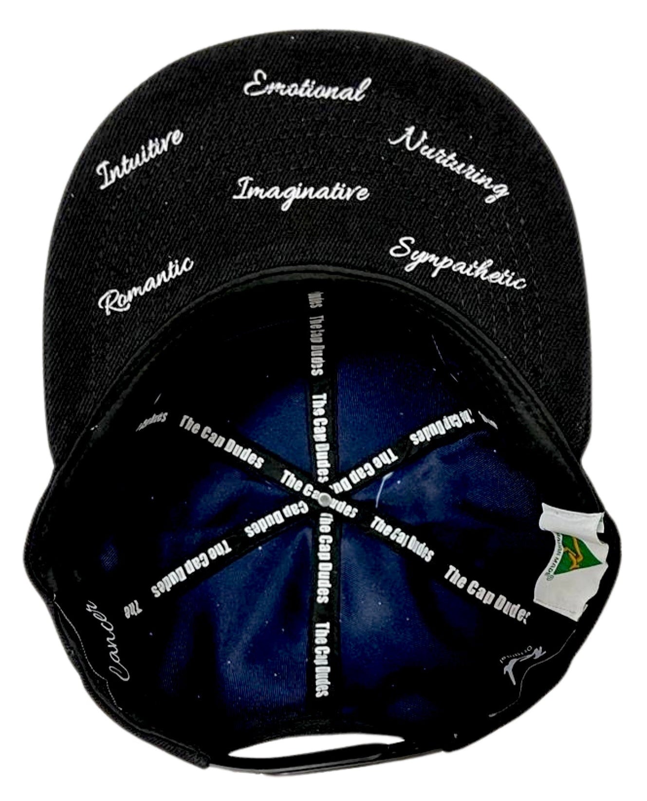 Cancer Horoscope Baseball Hat - Under Brim - The Cap Dudes