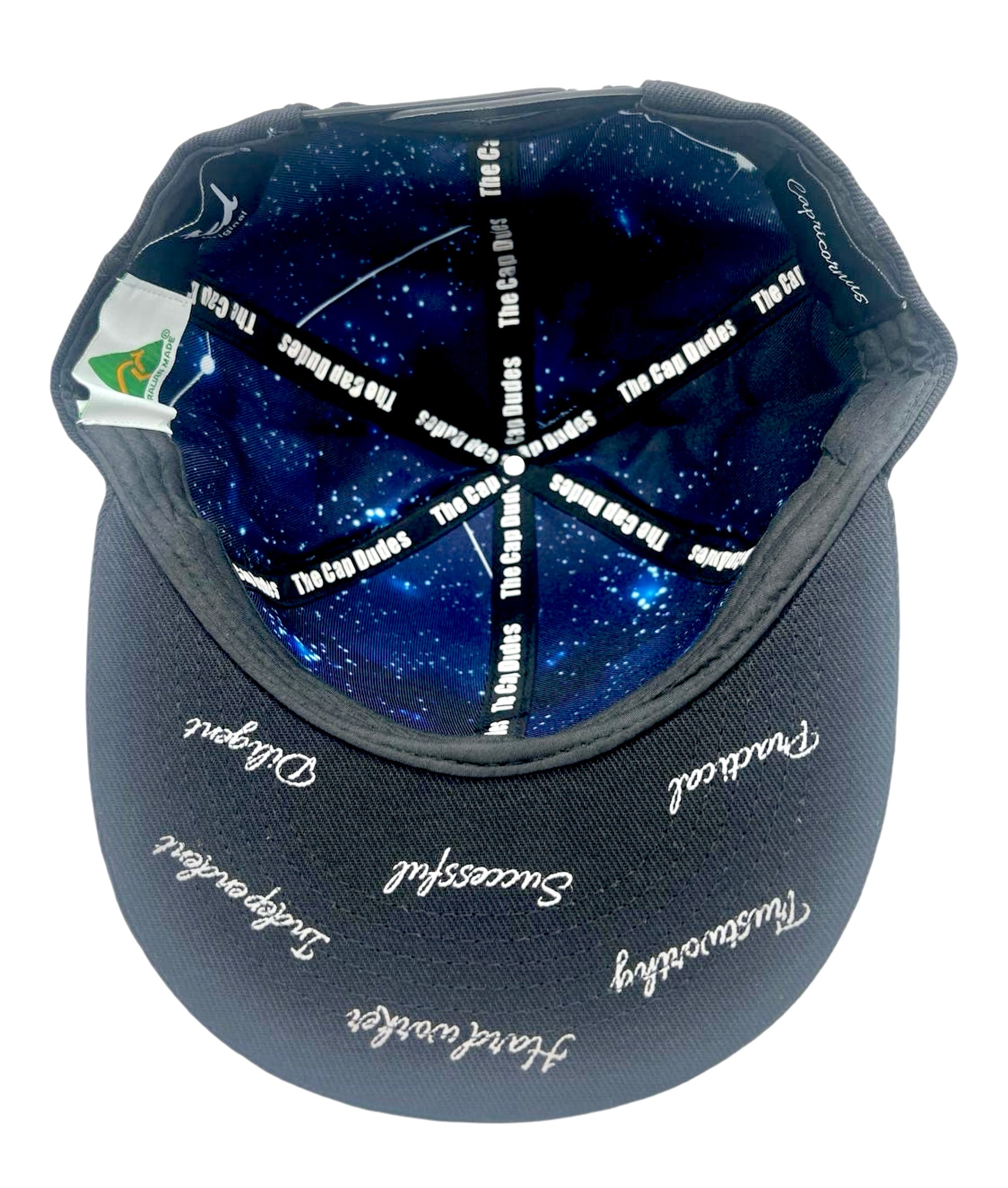 Capricorn Baseball Hat - Under Brim - The Cap Dudes