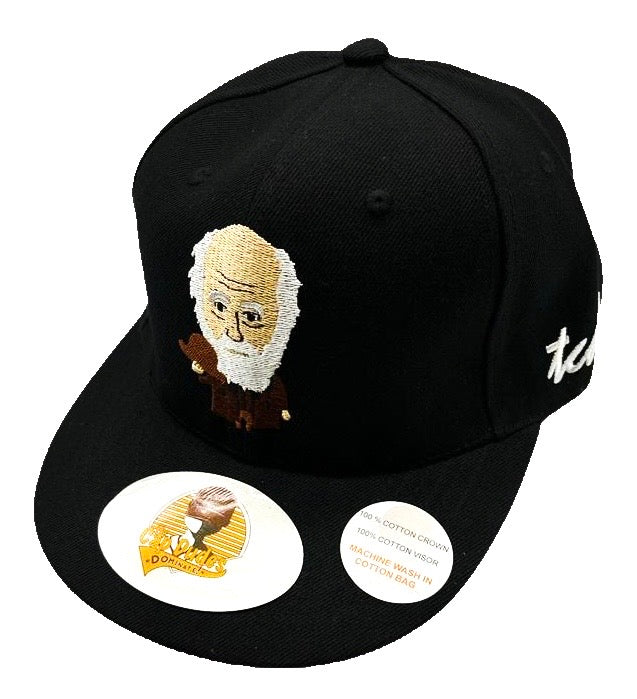 Charles Darwin Black Baseball Hat - The Cap Dudes