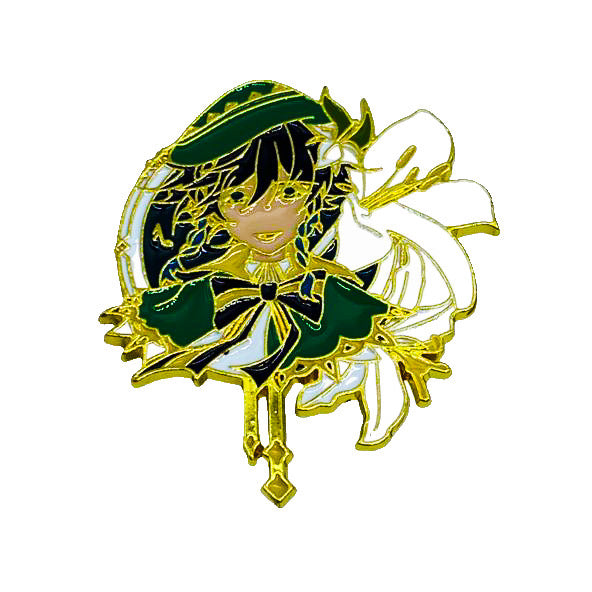 Genshin Impact Zhongli - Japanese Manga - Anime Brooch