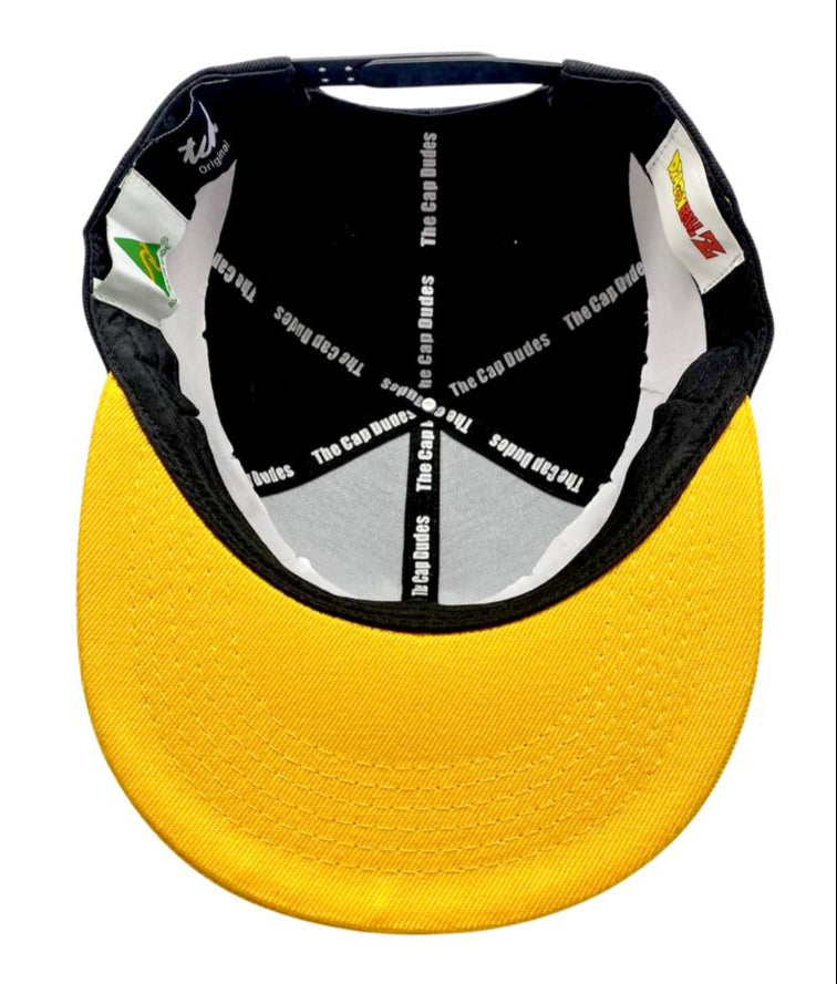 DBZ Yellow Goku Baseball Cap - Under Brim - The Cap Dudes