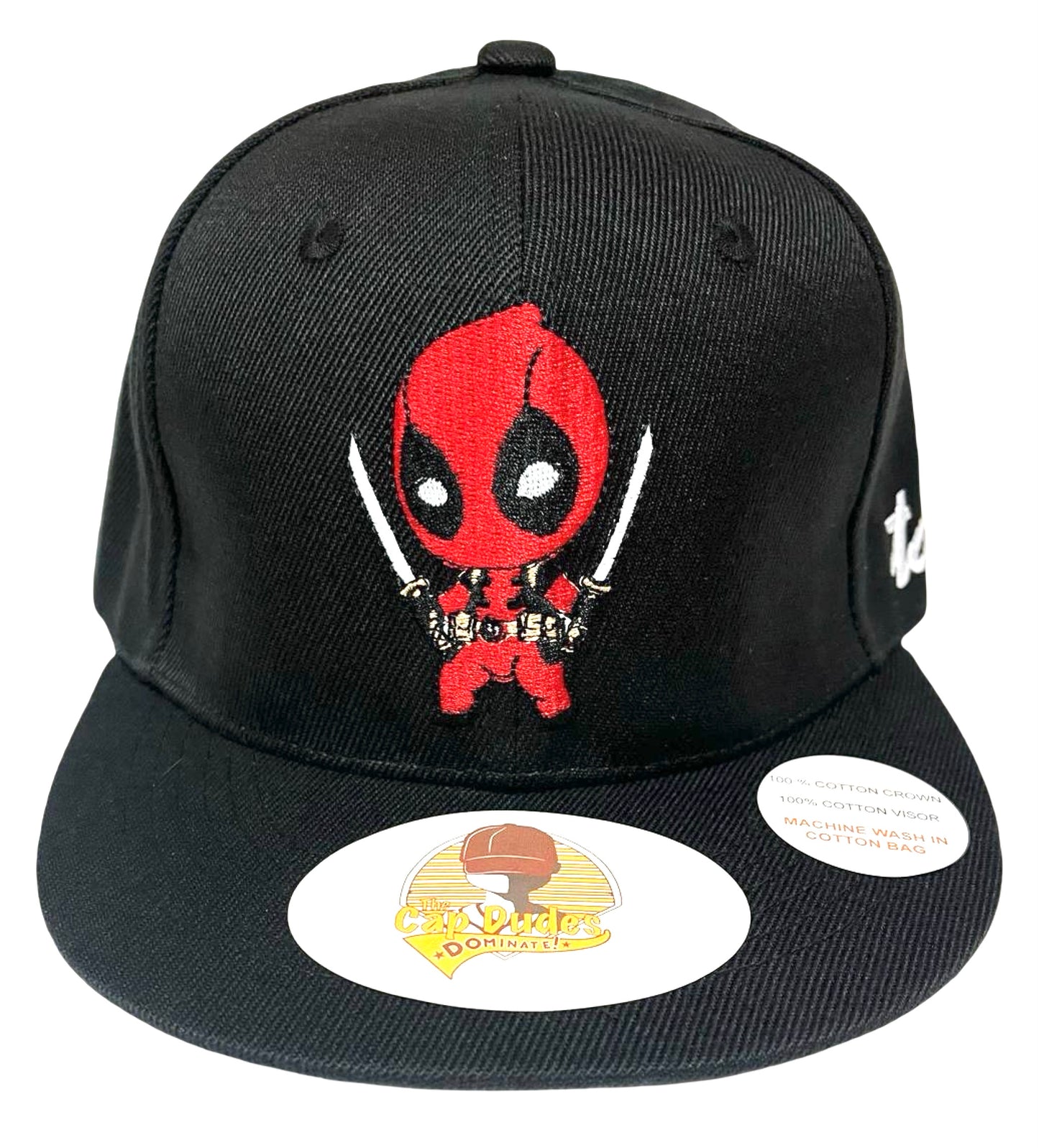 Deadpool Baseball Hat - Front View - The Cap Dudes