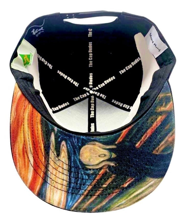 Edvard Munch The Scream Baseball Hat - Under Brim - The Cap Dudes