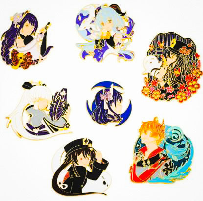 Genshin Impact - Anime - Manga Brooch Accessories - Front