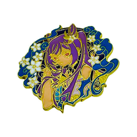 Genshin Impact - Manga - Anime Brooch Accessory - Keqing - Front