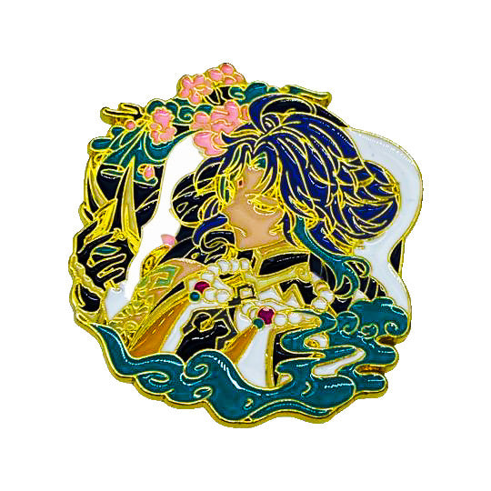 Genshin Impact - Manga - Anime Brooch Accessory - Xiao - Front
