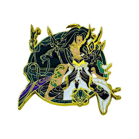 Genshin Impact - Manga - Anime Brooch Accessory- Xiao1 - Front