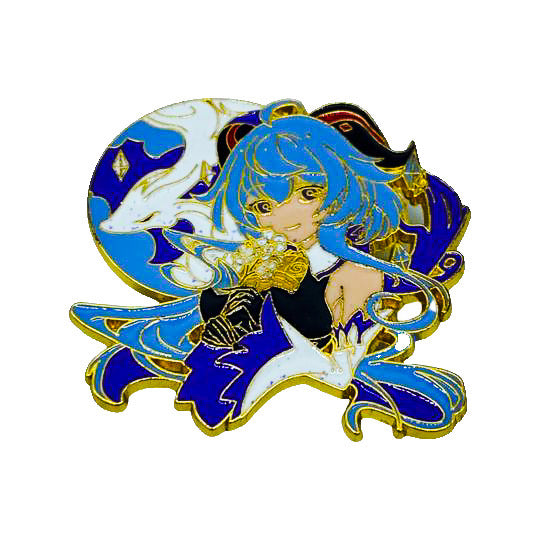 Xingqiu - Genshin Impact - Manga - Anime Brooch Accessory - Front