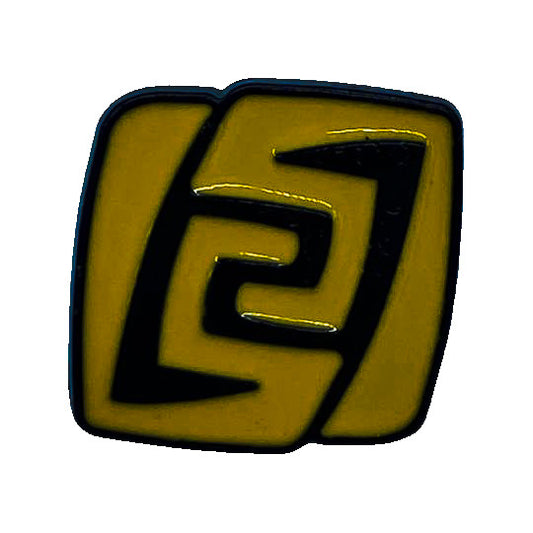 Genshin Impact Symbols - Geo - Manga - Anime Brooch Accessory - Front