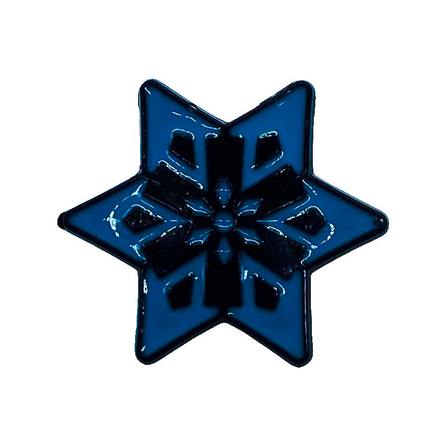 Genshi Impact Symbols - Cryo - Manga - Anime Brooch Accessory - Front