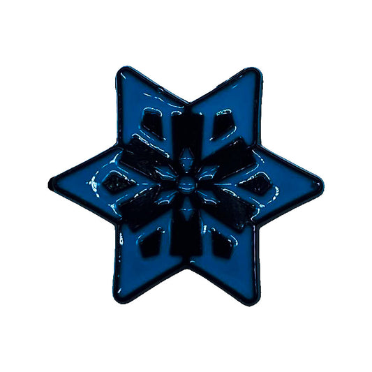 Genshi Impact Symbols - Cryo - Manga - Anime Brooch Accessory - Front