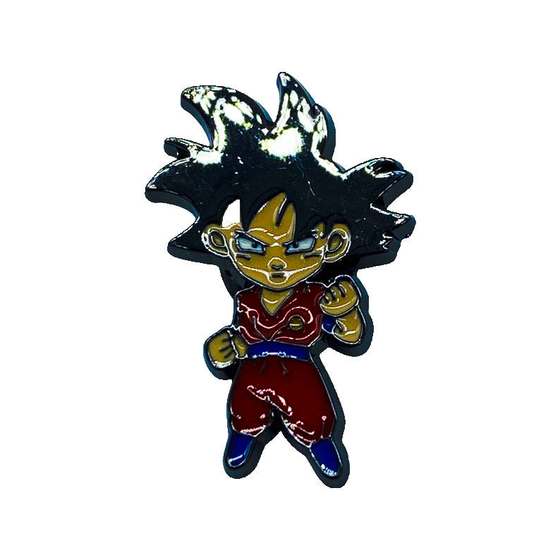 Goku - Dragonball Z - Manga - Anime Brooch Accessory - Front