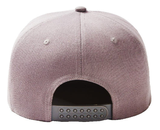 Grey Baseball Hat - Double Snapback 9Fifty Style - The Cap Dudes - Back View