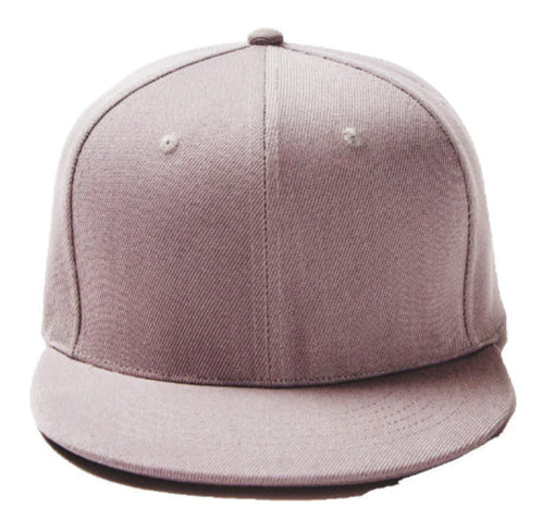 Grey Baseball Hat - Double Snapback 9Fifty Style - The Cap Dudes - Front View