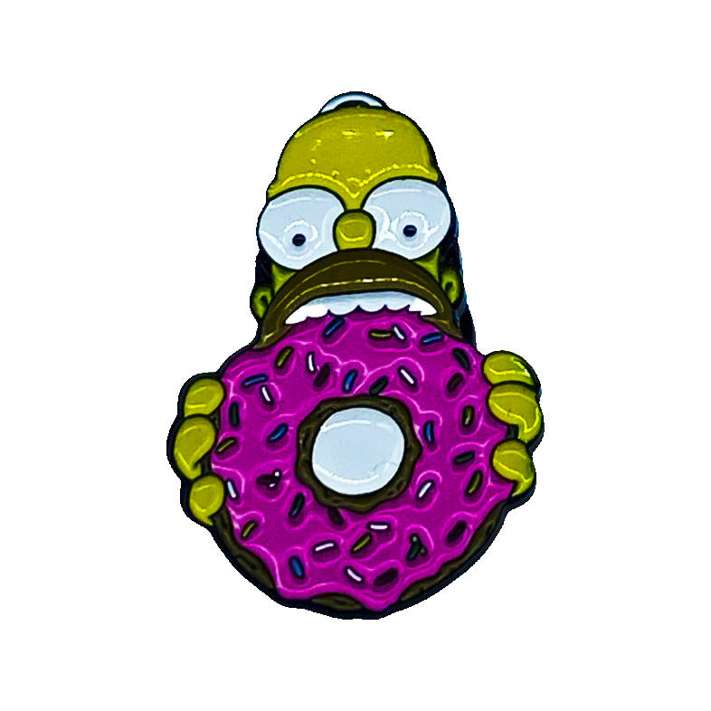 Homer Simpson - Cartoon - Simpsons Characters Brooch Accessory - Front