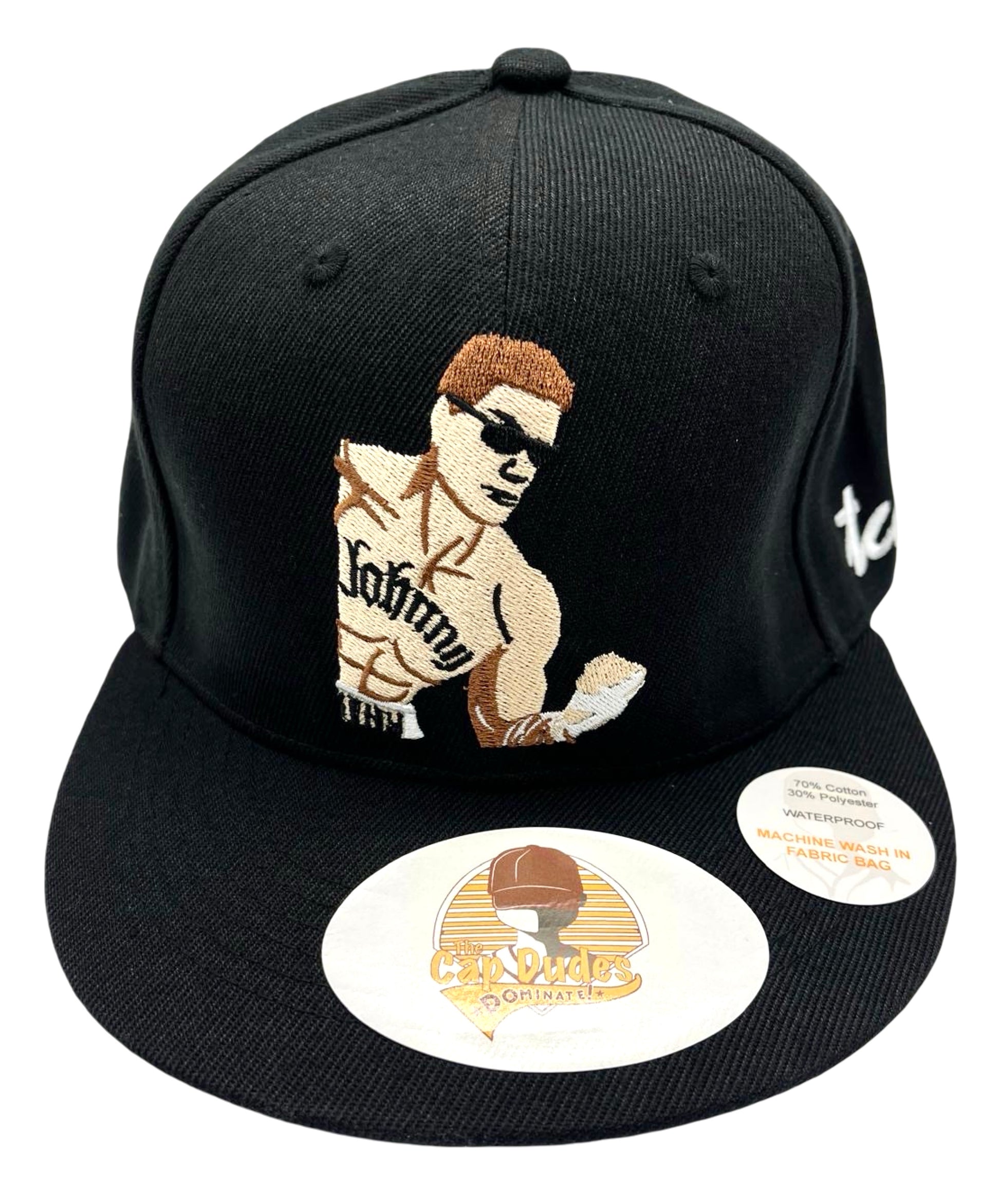 Johnny Cage Baseball Hat - Front View - The Cap Dudes