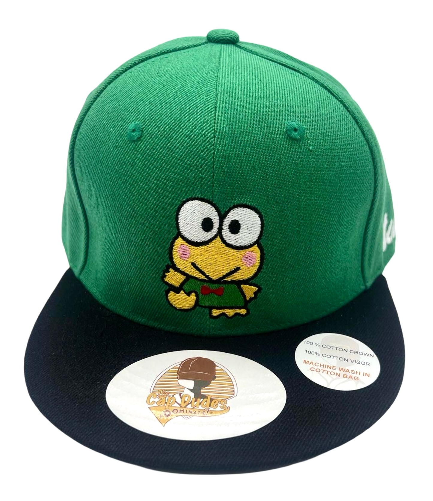 Keroppi Baseball Hat - Front View - The Cap Dudes