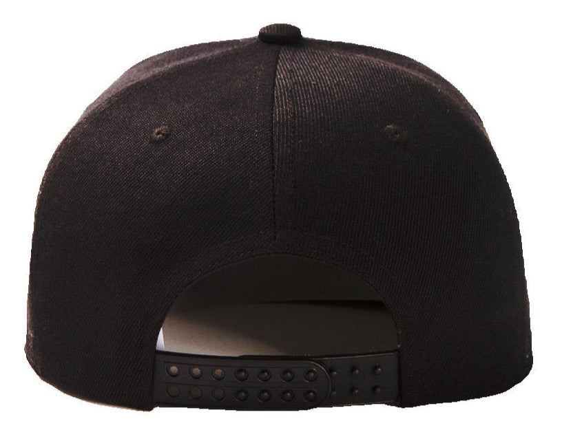 Kiss Black Baseball Hat Snapback Adjustable - The Cap Dudes - Back View