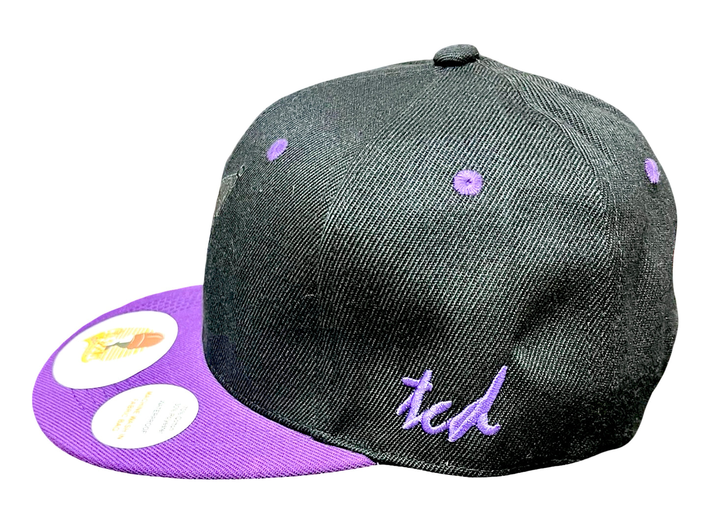 Kuromi Baseball Hat - Side View - The Cap Dudes