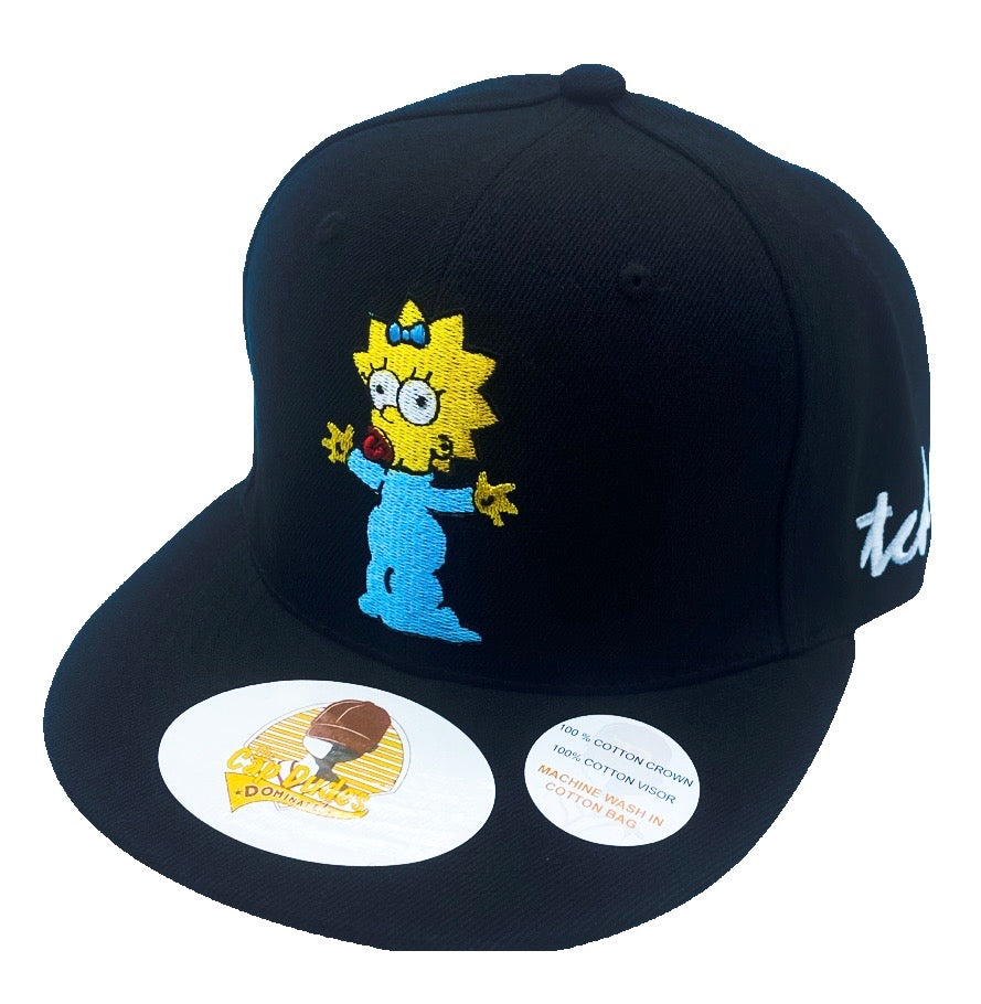 Maggie Simpson Black Baseball Hat - The Cap Dudes