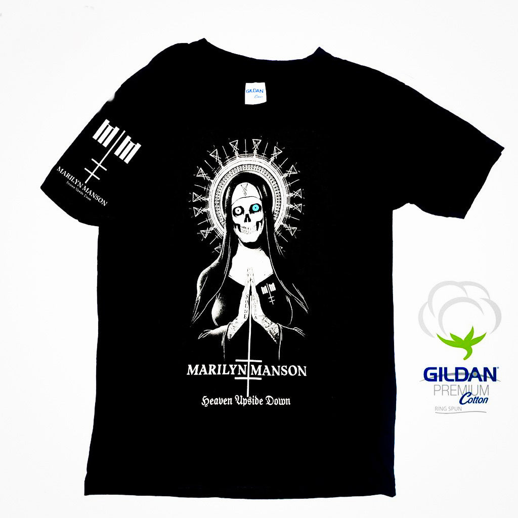 Marilyn Manson-Black T Shirt-The Cap Dudes
