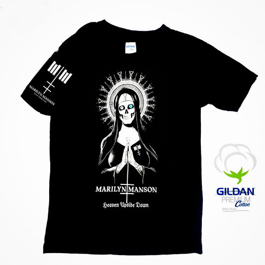 Marilyn Manson-Black T Shirt-The Cap Dudes