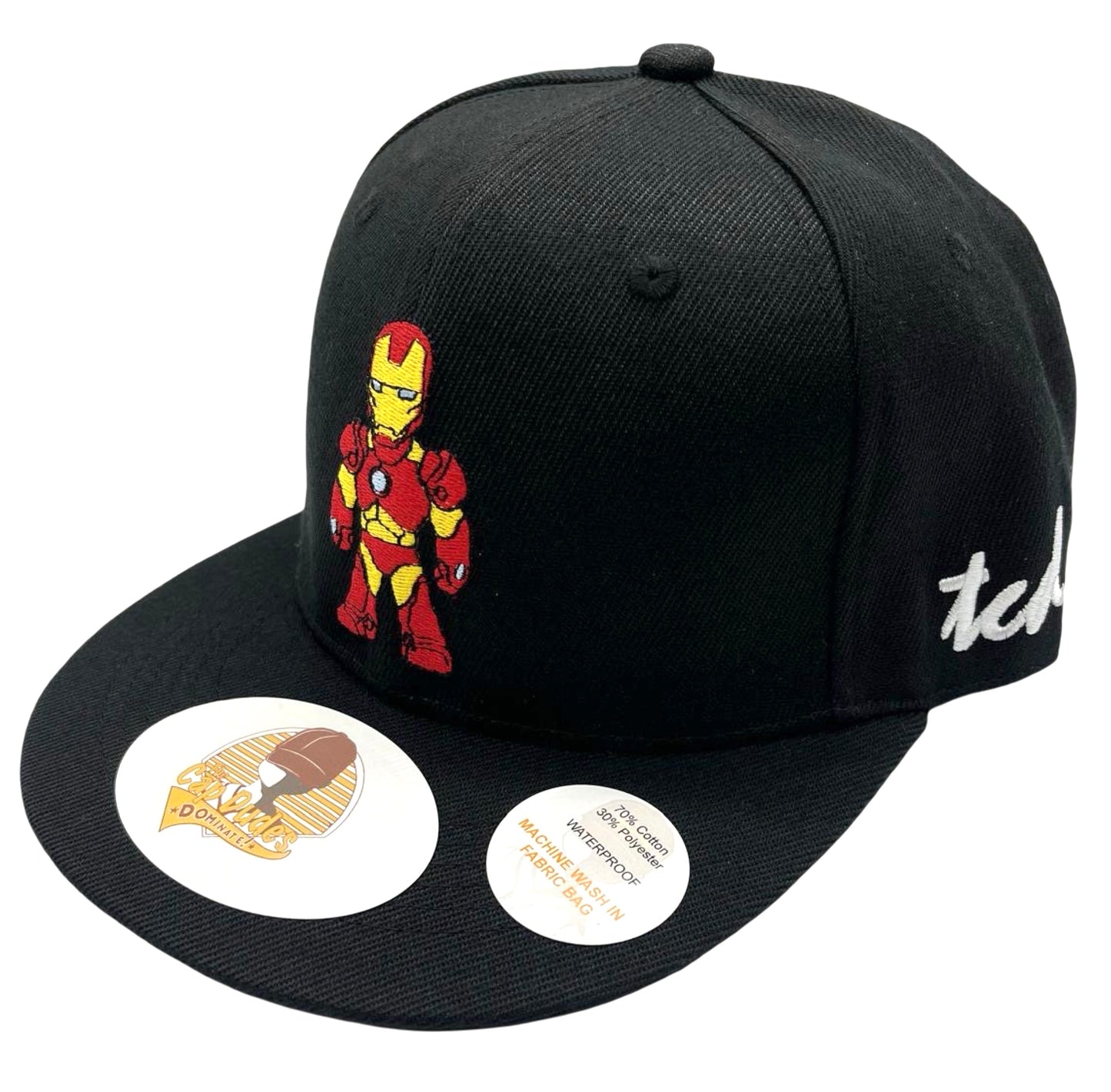 Marvel Iron Man Baseball Hat - Side View - The Cap Dudes