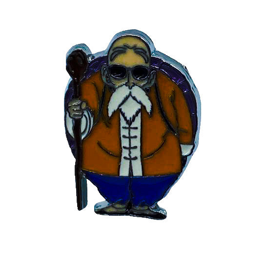 Master Roshi - Dragonball Z - Manga - Anime Brooch Accessory - Front