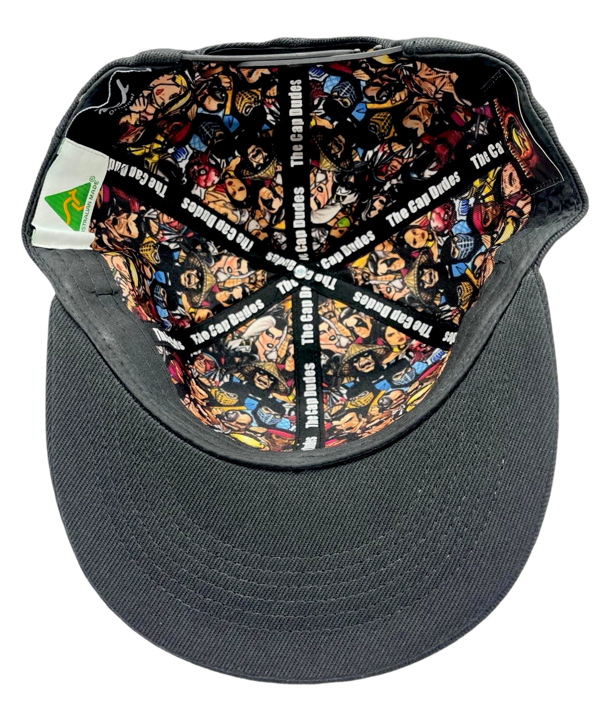 Mortal Kombat Johnny Cage Baseball Hat - Under Brim - The Cap Dudes