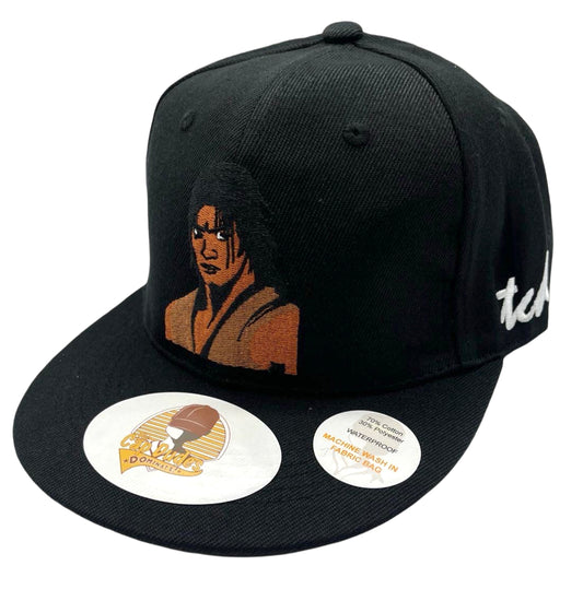 Mortal Kombat Liu Kang Black Baseball Hat - Side View - The Cap Dudes