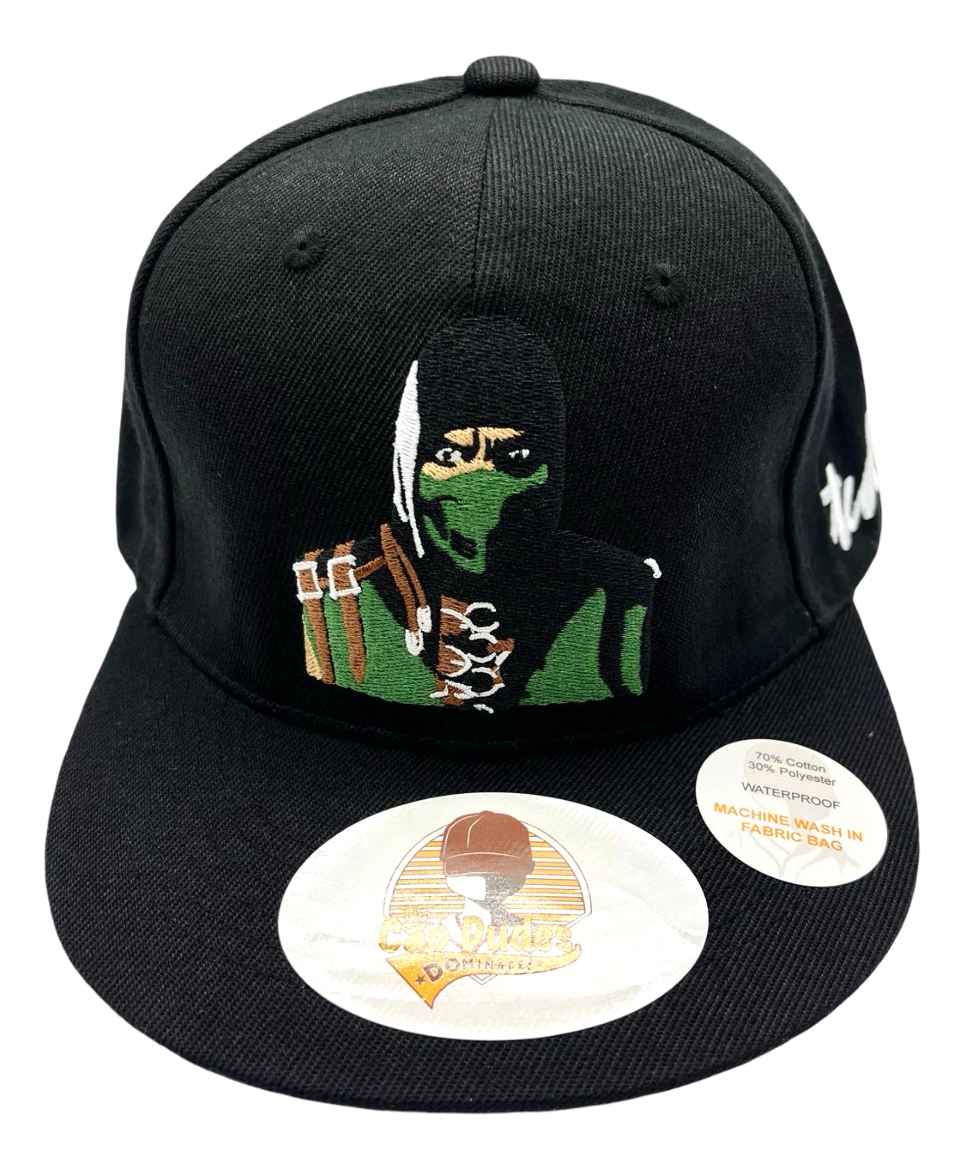 Mortal Kombat Reptile Baseball Hat - Front View - The Cap Dudes