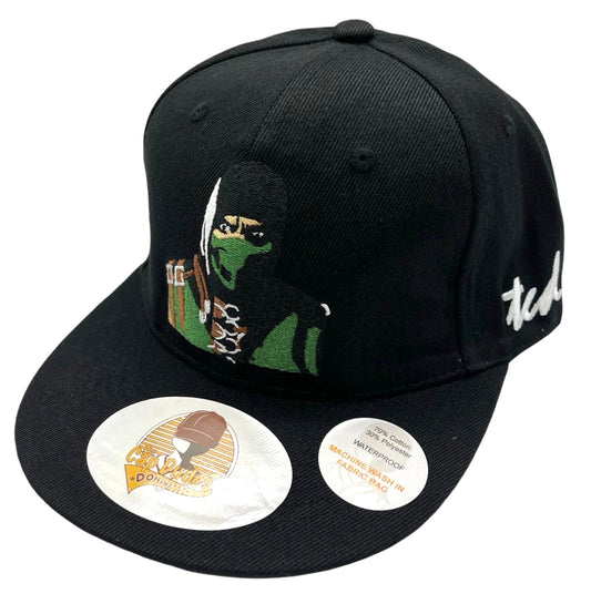Mortal Kombat Reptile Black Baseball Hat - Side View - The Cap Dudes